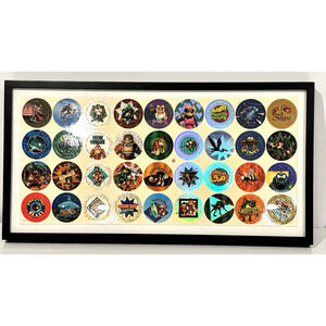 Donkey Kong Country POG Uncut Sheet 4512-XF MB Framed Nintendo Display 90s VTG